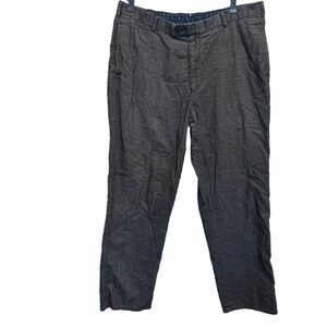 Peter Millar Mens 36 x 29 Dark Gray Corduroy Straight Leg Pants